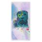 Preview: Badehandtuch Itchy – Popart-Hundemotiv, 75x165 cm, 100 % Polyester, weich & schnelltrocknend